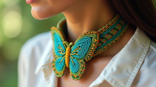 Ajoutez du style avec un collier papillon bolo tie unisexe